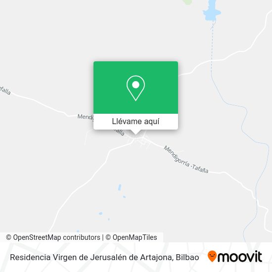 Mapa Residencia Virgen de Jerusalén de Artajona