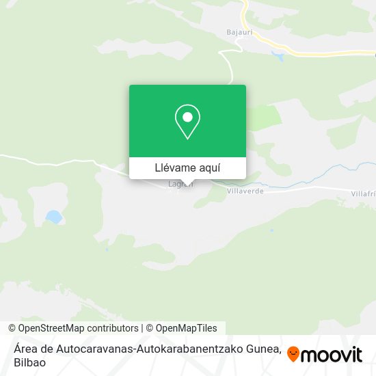 Mapa Área de Autocaravanas-Autokarabanentzako Gunea