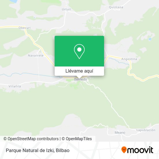 Mapa Parque Natural de Izki