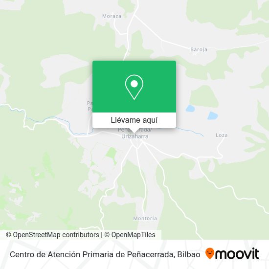 Mapa Centro de Atención Primaria de Peñacerrada