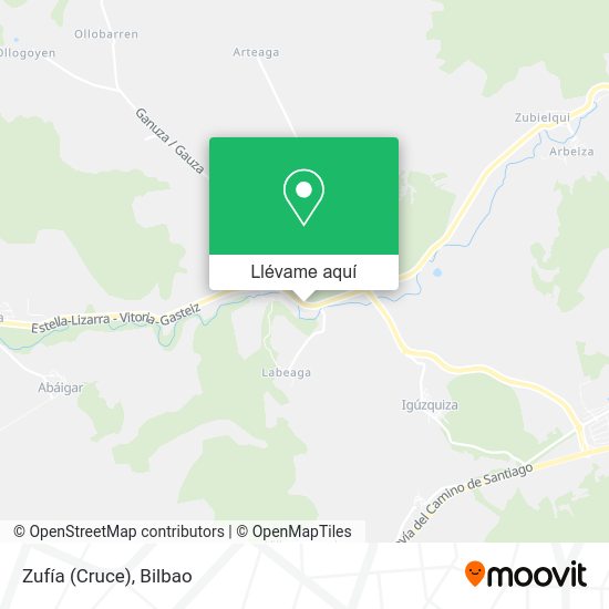 Mapa Zufía (Cruce)