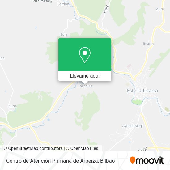 Mapa Centro de Atención Primaria de Arbeiza