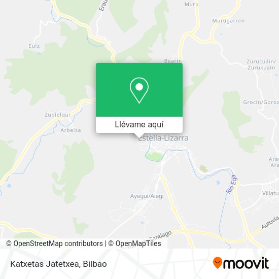 Mapa Katxetas Jatetxea