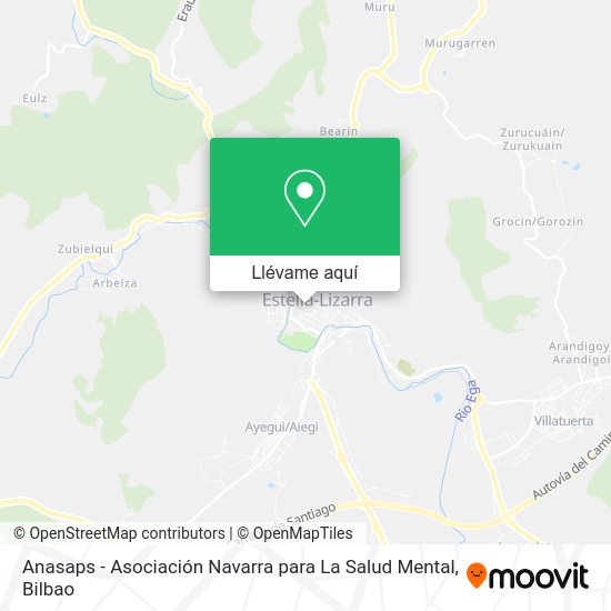 Mapa Anasaps - Asociación Navarra para La Salud Mental