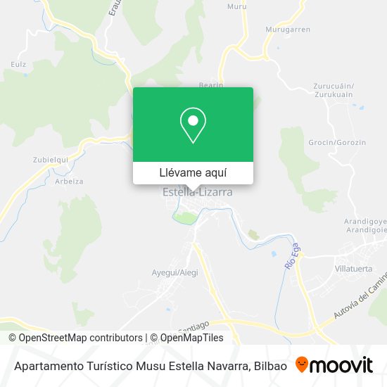 Mapa Apartamento Turístico Musu Estella Navarra