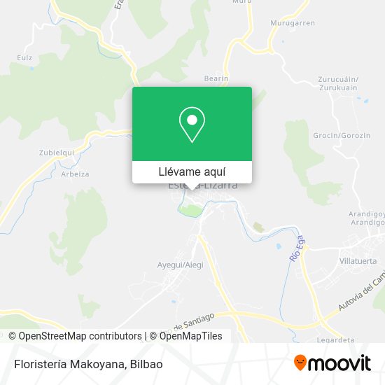 Mapa Floristería Makoyana