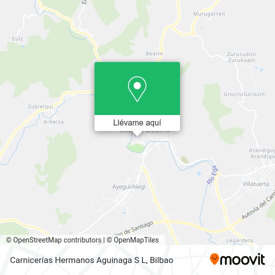 Mapa Carnicerías Hermanos Aguinaga S L