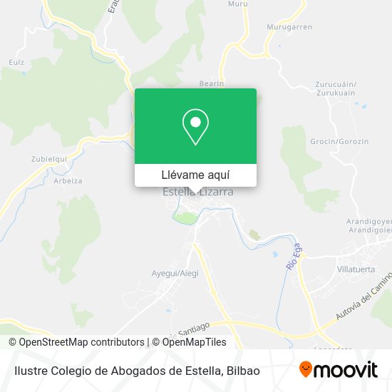 Mapa Ilustre Colegio de Abogados de Estella