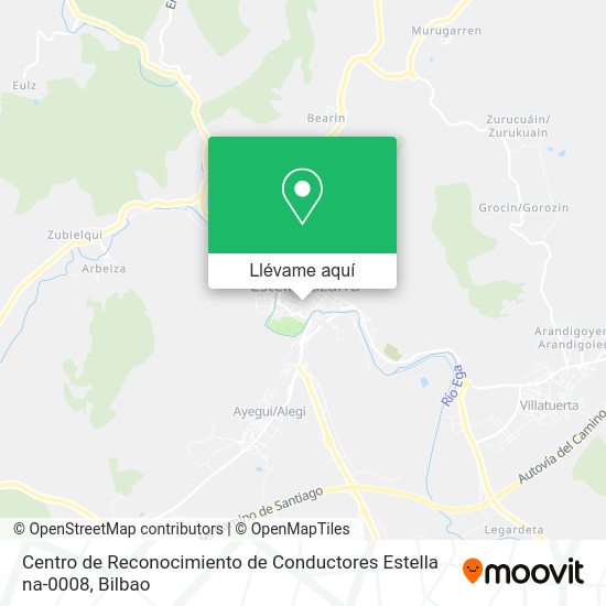 Mapa Centro de Reconocimiento de Conductores Estella na-0008