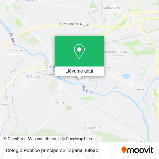Mapa Colegio Público príncipe de España