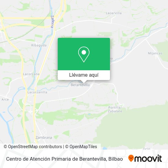 Mapa Centro de Atención Primaria de Berantevilla