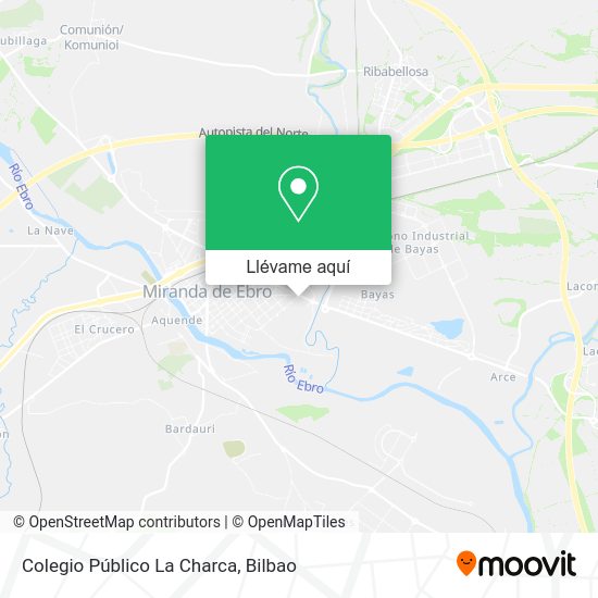 Mapa Colegio Público La Charca