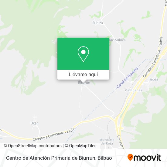 Mapa Centro de Atención Primaria de Biurrun