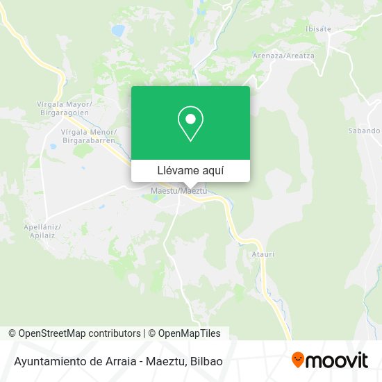 Mapa Ayuntamiento de Arraia - Maeztu