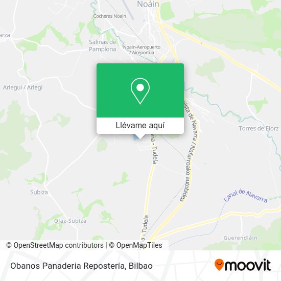 Mapa Obanos Panaderia Repostería