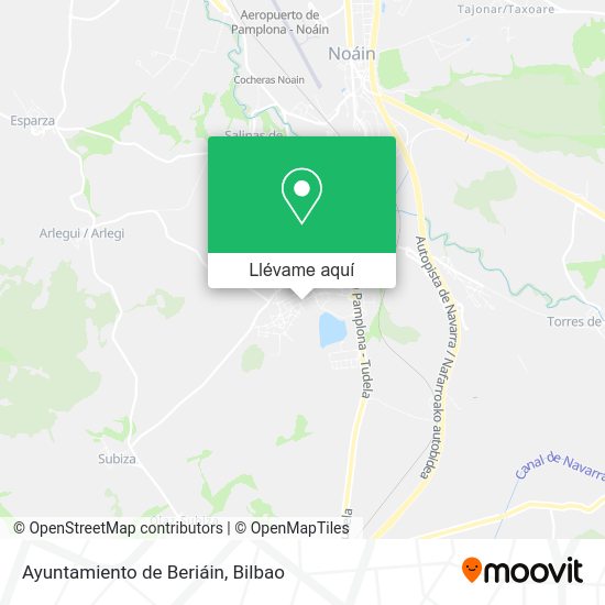 Mapa Ayuntamiento de Beriáin