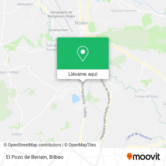 Mapa El Pozo de Beriain
