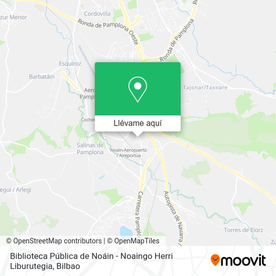 Mapa Biblioteca Pública de Noáin - Noaingo Herri Liburutegia