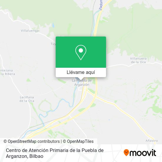 Mapa Centro de Atención Primaria de la Puebla de Arganzon