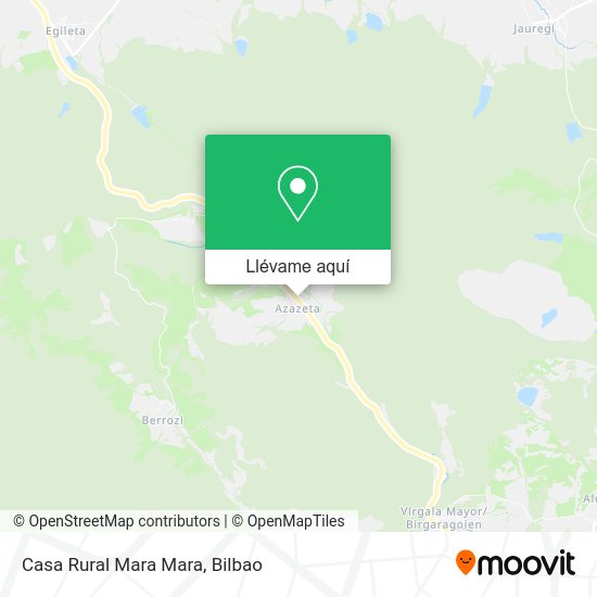 Mapa Casa Rural Mara Mara