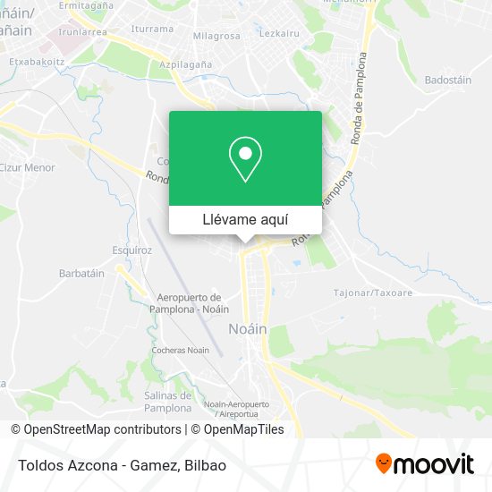 Mapa Toldos Azcona - Gamez