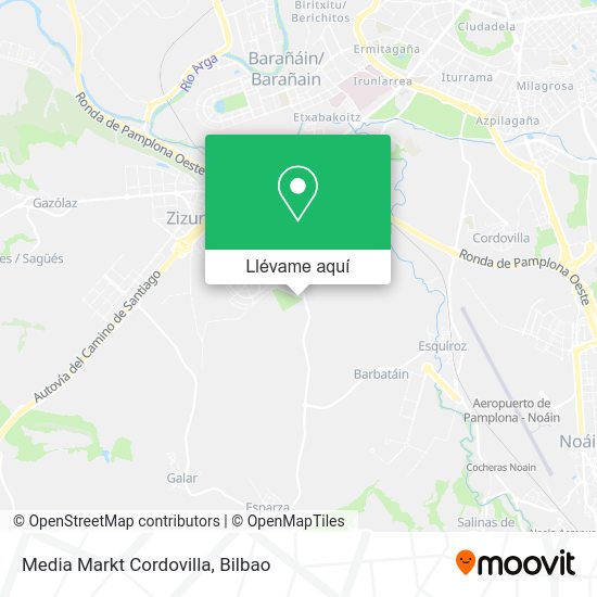 Mapa Media Markt Cordovilla