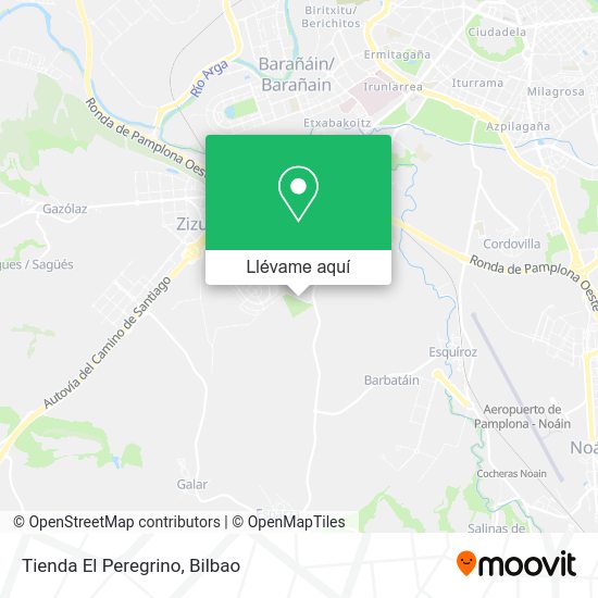Mapa Tienda El Peregrino