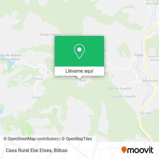 Mapa Casa Rural Elai Etxea