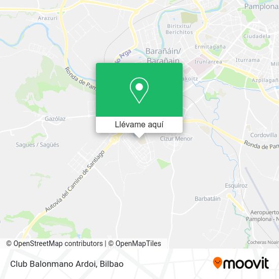 Mapa Club Balonmano Ardoi