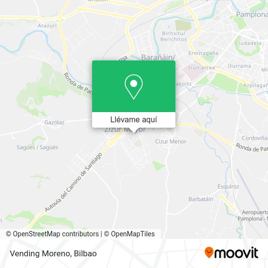 Mapa Vending Moreno
