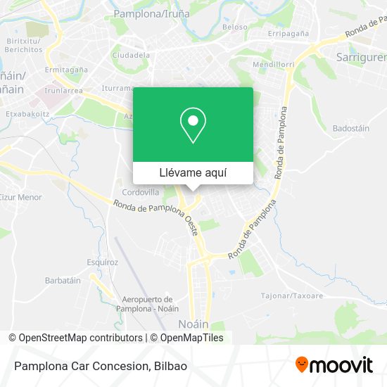 Mapa Pamplona Car Concesion