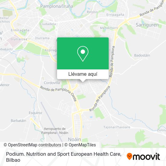 Mapa Podium. Nutrition and Sport European Health Care