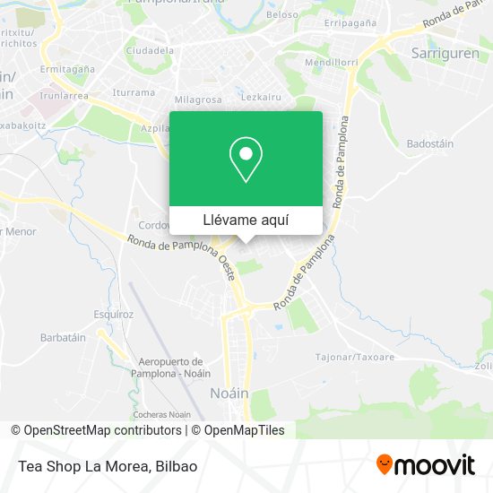 Mapa Tea Shop La Morea