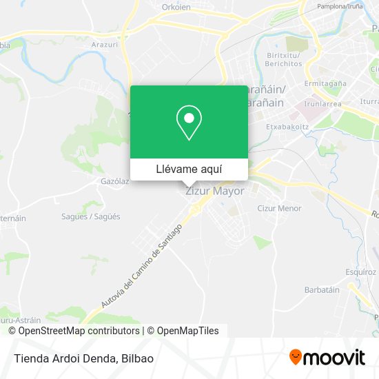 Mapa Tienda Ardoi Denda