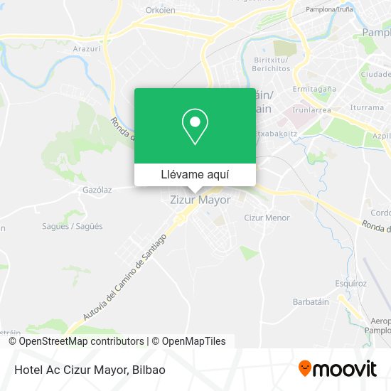 Mapa Hotel Ac Cizur Mayor