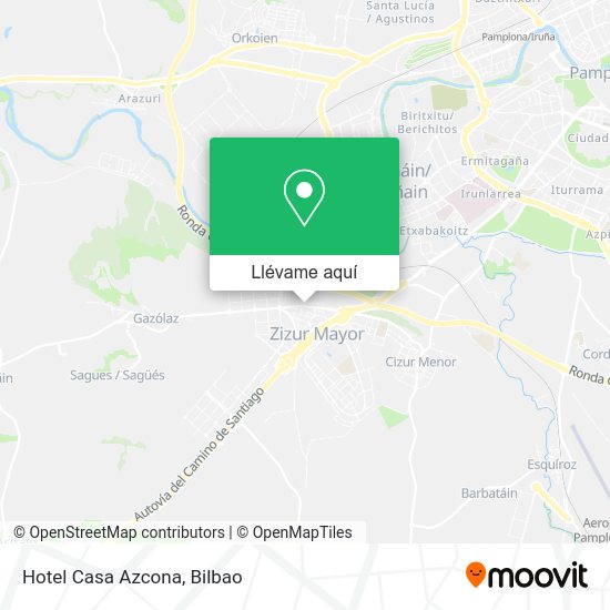 Mapa Hotel Casa Azcona