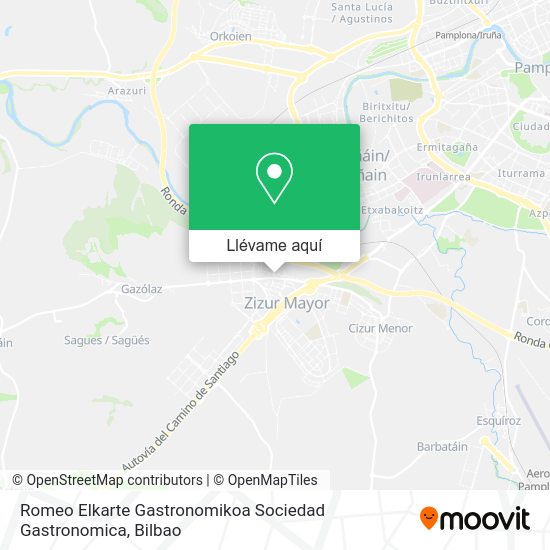 Mapa Romeo Elkarte Gastronomikoa Sociedad Gastronomica