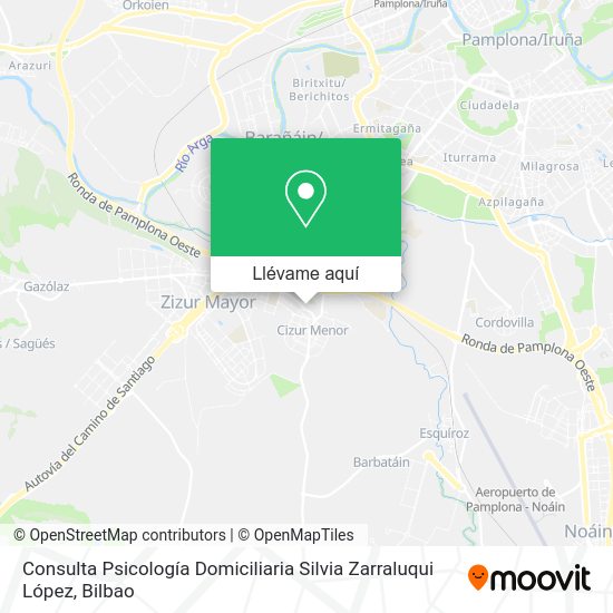 Mapa Consulta Psicología Domiciliaria Silvia Zarraluqui López