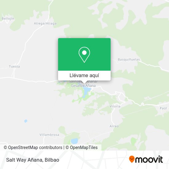 Mapa Salt Way Añana