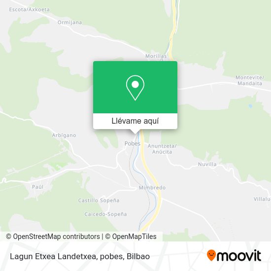 Mapa Lagun Etxea Landetxea, pobes