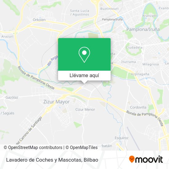 Mapa Lavadero de Coches y Mascotas