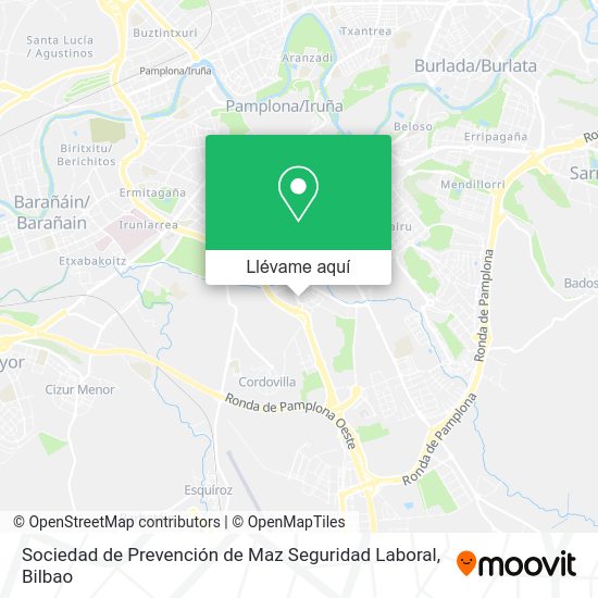 Mapa Sociedad de Prevención de Maz Seguridad Laboral