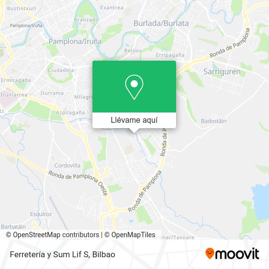 Mapa Ferretería y Sum Lif S