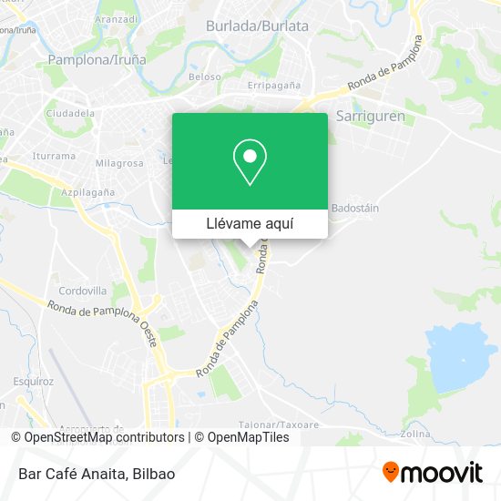 Mapa Bar Café Anaita