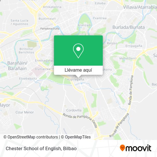 Mapa Chester School of English