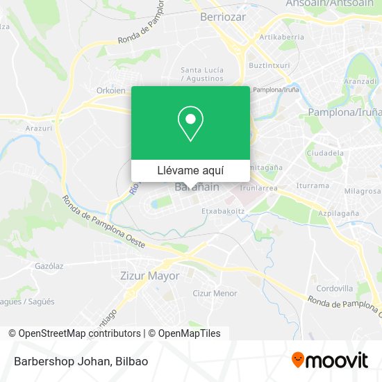 Mapa Barbershop Johan