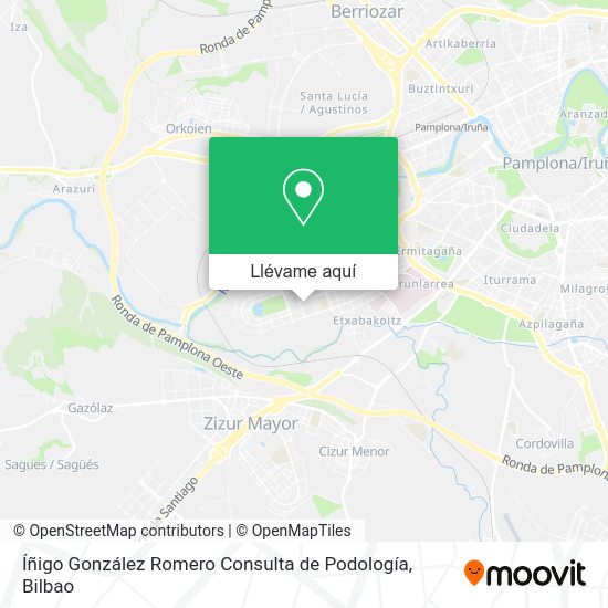 Mapa Íñigo González Romero Consulta de Podología