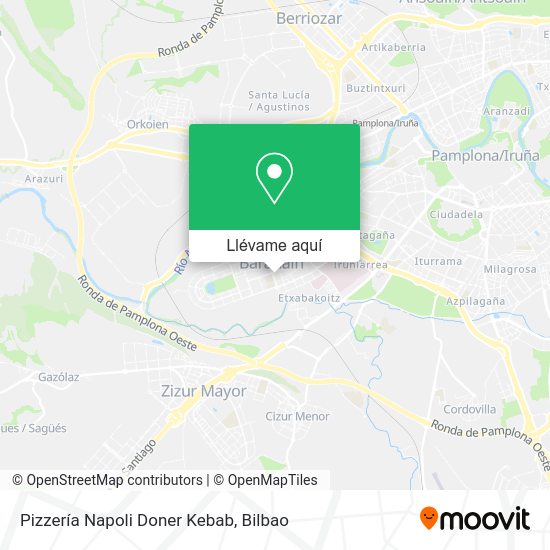 Mapa Pizzería Napoli Doner Kebab