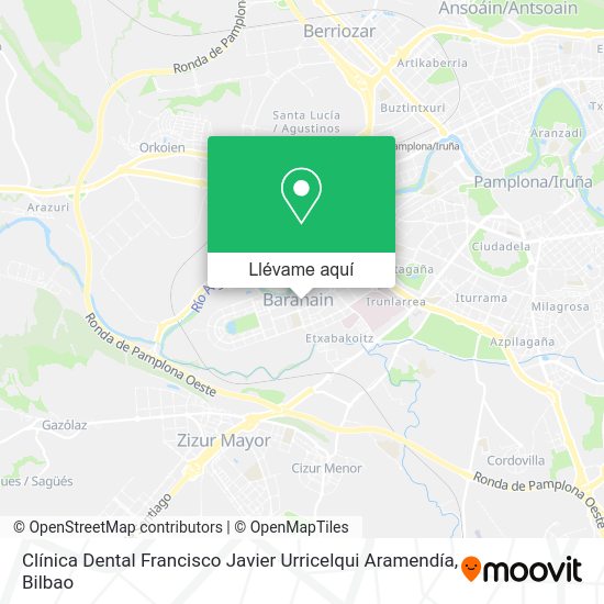 Mapa Clínica Dental Francisco Javier Urricelqui Aramendía