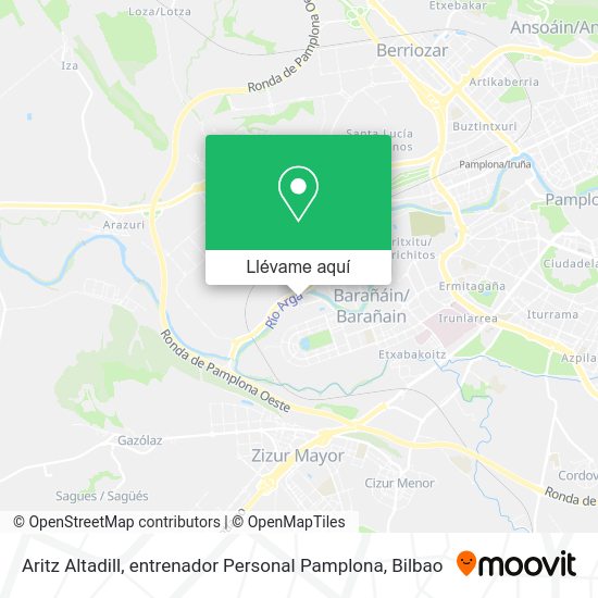 Mapa Aritz Altadill, entrenador Personal Pamplona